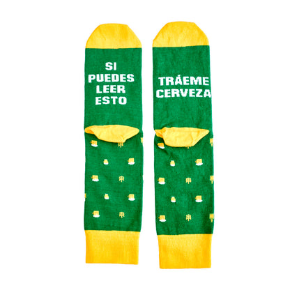 Calcetines - "Si puedes leer esto, tráeme cerveza" 🍺