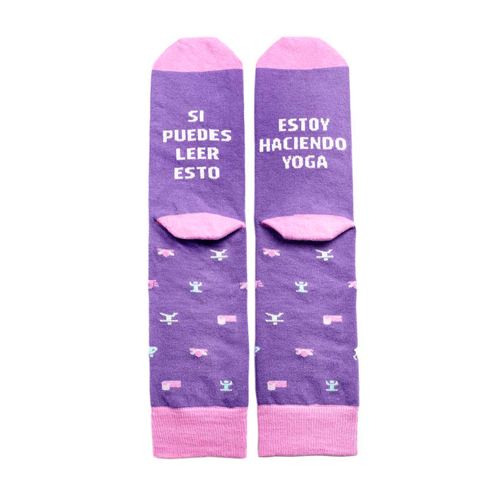 Calcetines - "Si puedes leer esto, estoy haciendo yoga" 🙏