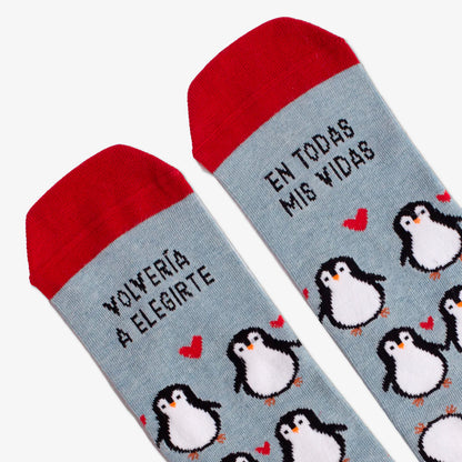 Calcetines UO - "Volvería a elegirte en todas mis vidas" 🐧
