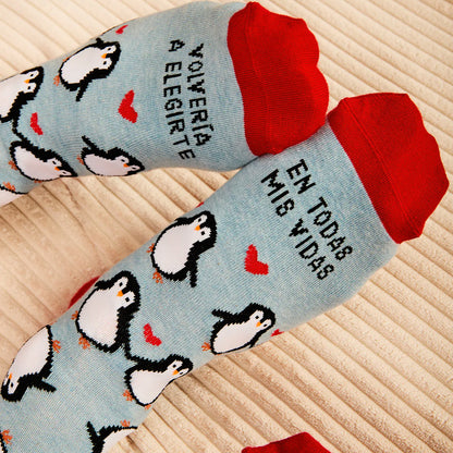 Calcetines UO - "Volvería a elegirte en todas mis vidas" 🐧