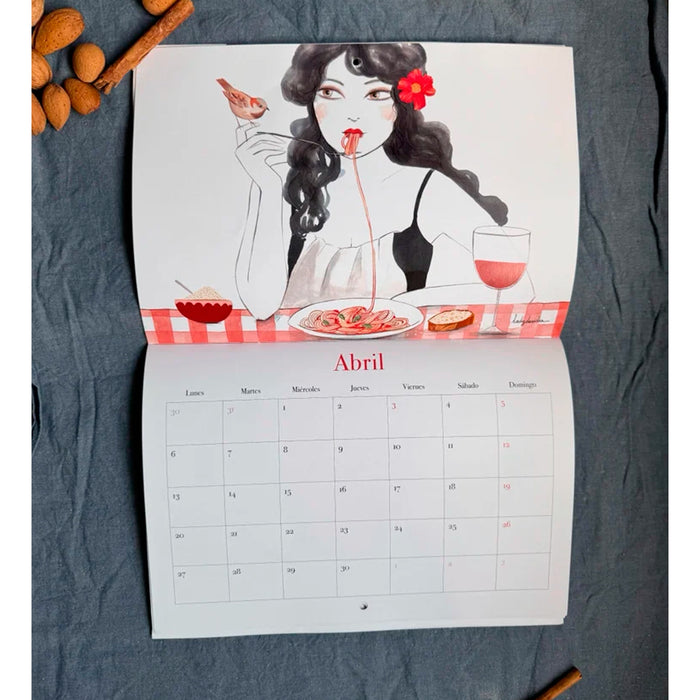 Calendario 2026 - Comer con los ojos