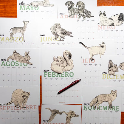 Calendario de Laura Agustí 2027 - Notas