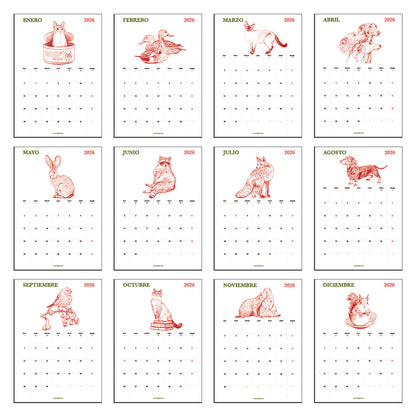 Calendario de Laura Agustí 2026 - Notas