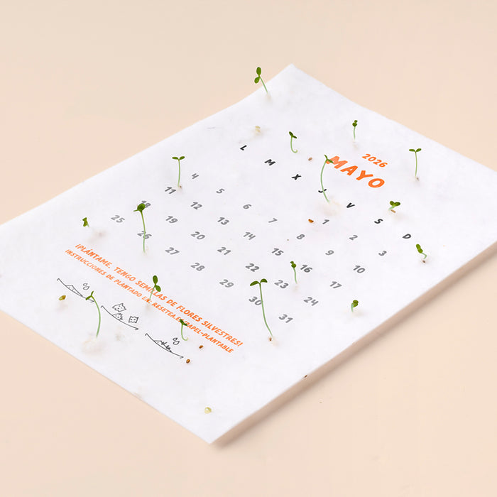 Calendario Plantable 2026