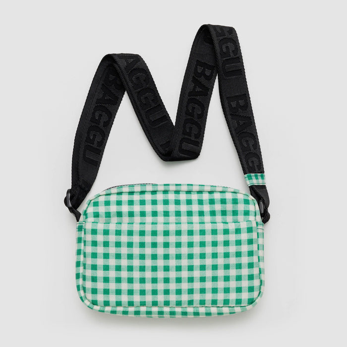 Bandolera Baggu - Green Gingham