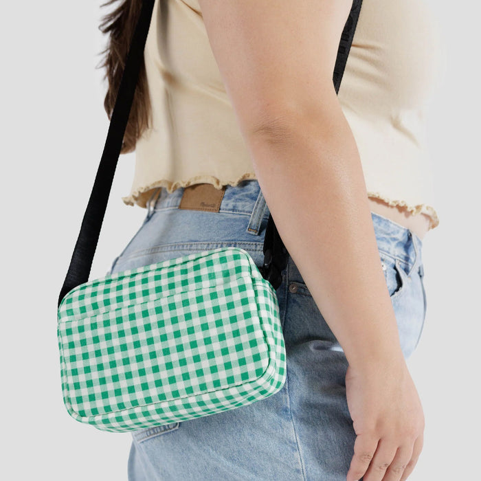 Bandolera Baggu - Green Gingham