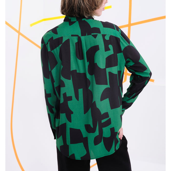 Camisa Béhulah - Ford Abstracto Verde