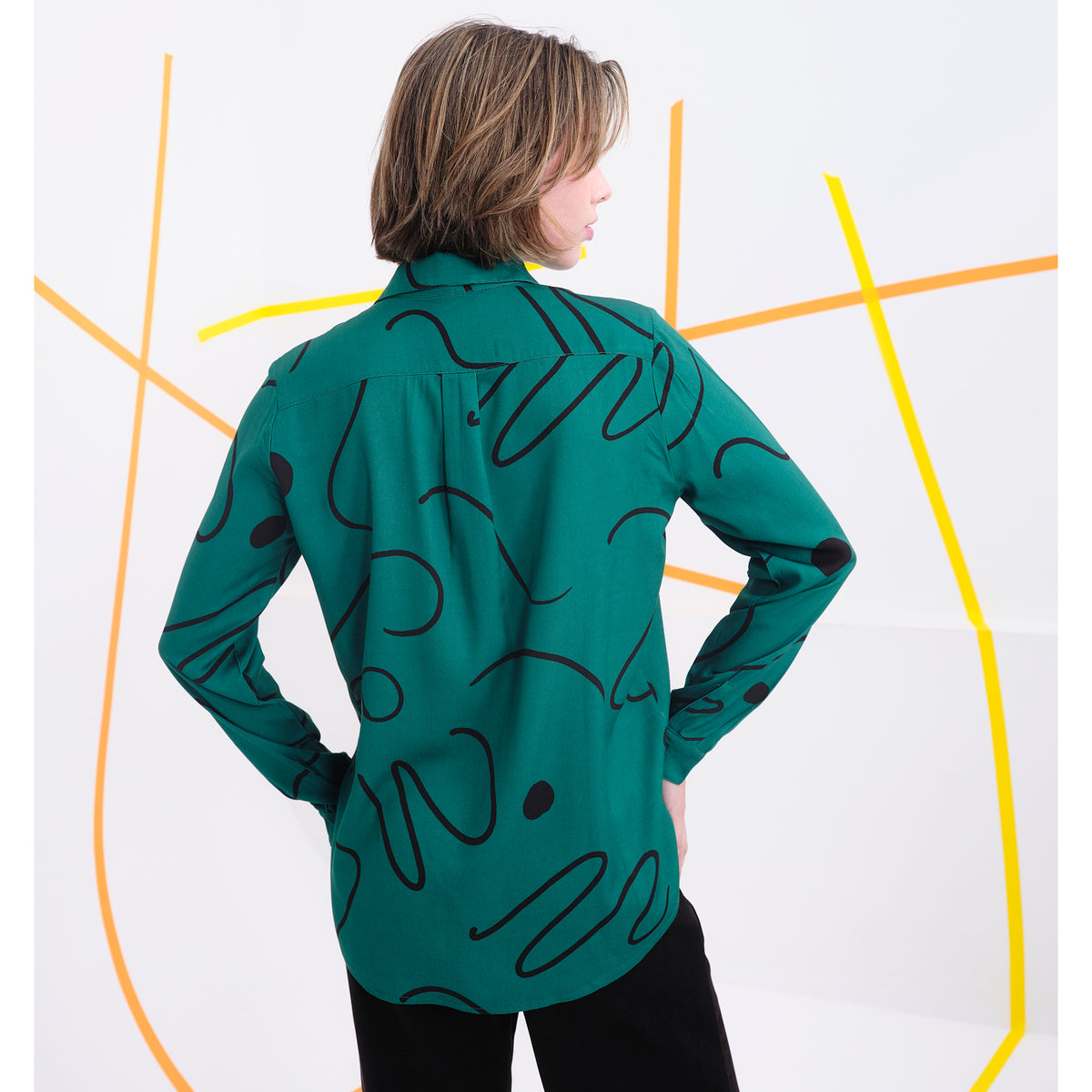Camisa Béhulah - Ford Lineal Verde