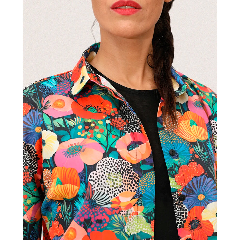 Camisa Casa Peseta - Gijón Amapolas