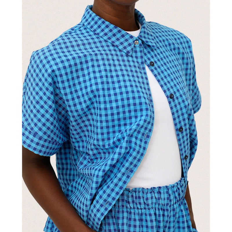 Camisa Casa Peseta - Ilheus Vichy Arándano
