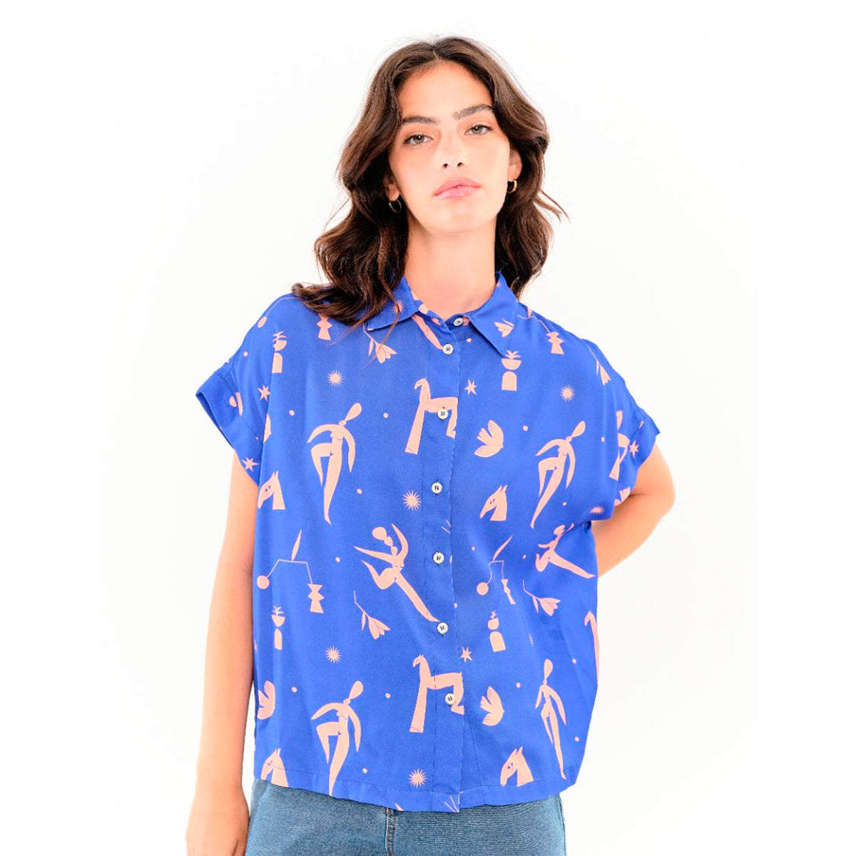 Camisa Béhulah - Jania Azul