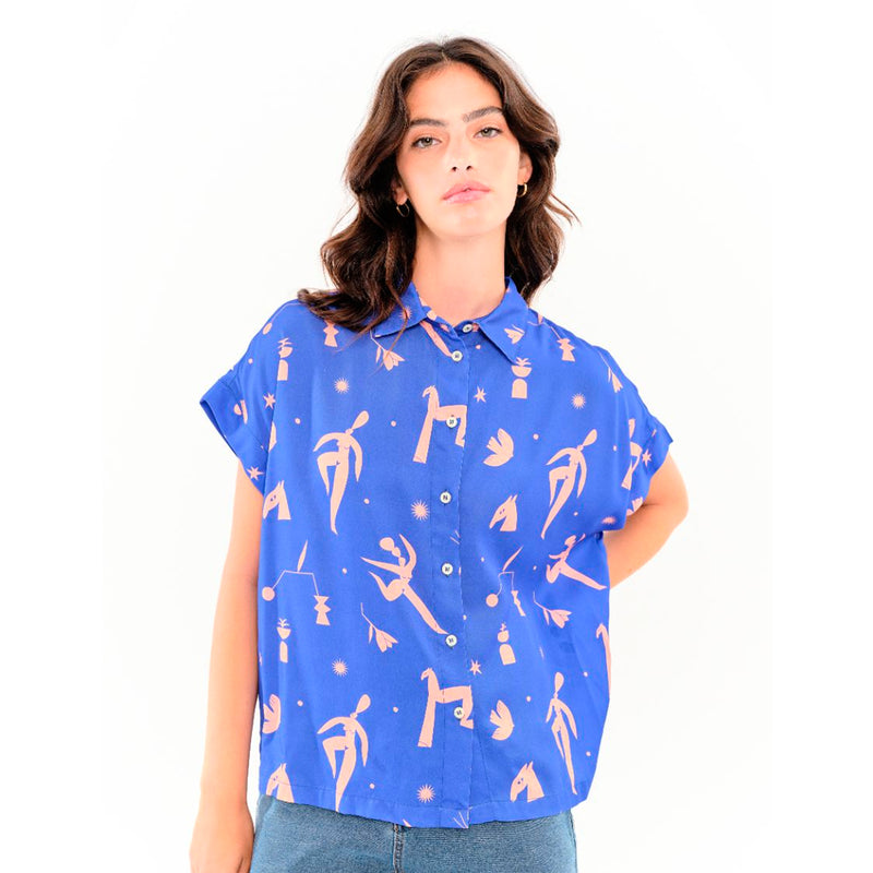 Camisa Béhulah - Jania Azul