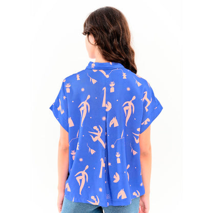 Camisa Béhulah - Jania Azul