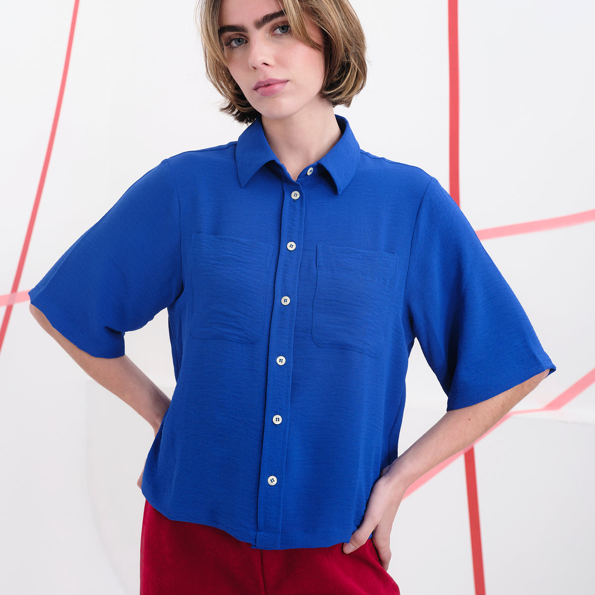 Camisa Béhulah - Jodorowsky Azul Klein
