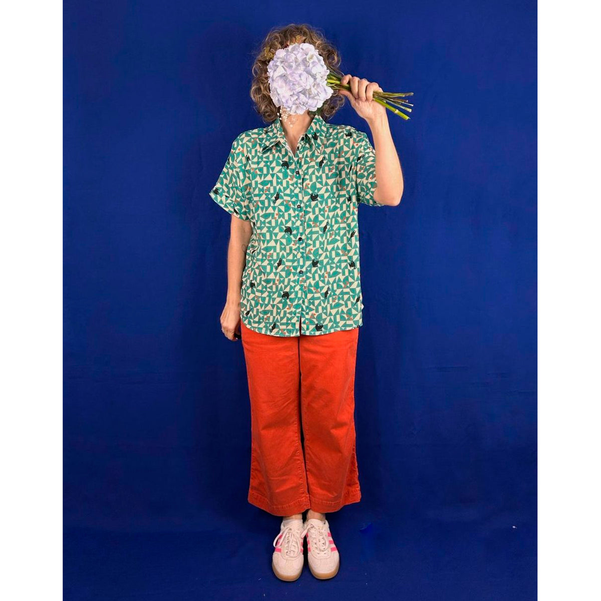 Camisa La Compiano - Ober Geometric Cats