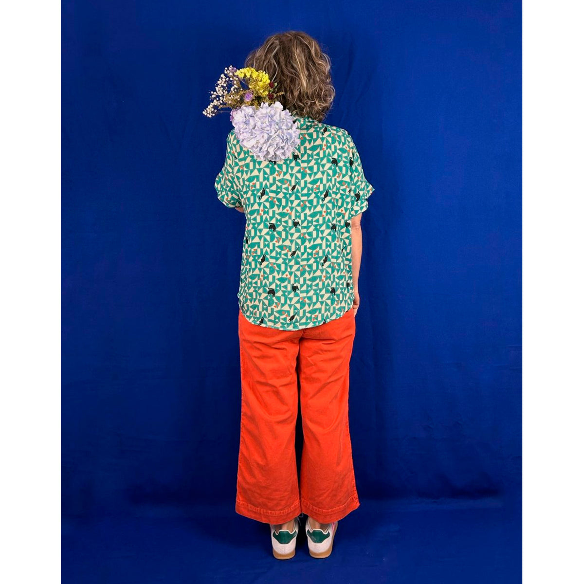 Camisa La Compiano - Ober Geometric Cats