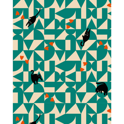 Camisa La Compiano - Ober Geometric Cats
