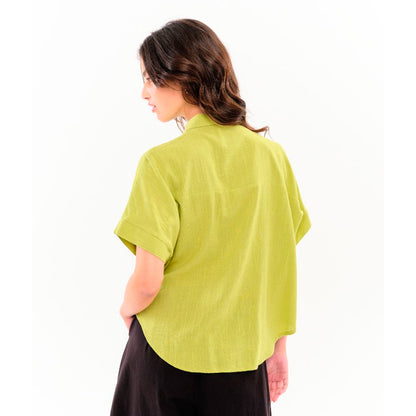 Camisa Béhulah - Sandal Lisa Pistacho