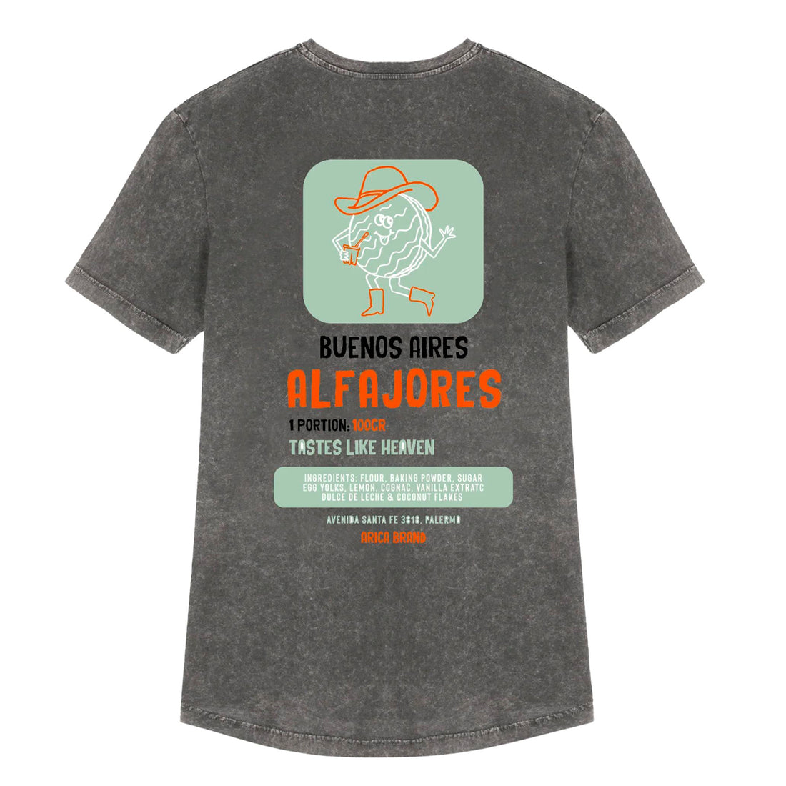 Camiseta Arica Brand - Alfajores Grey