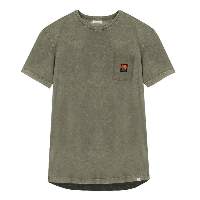 Camiseta Arica Brand - Basic Pocket Khaki