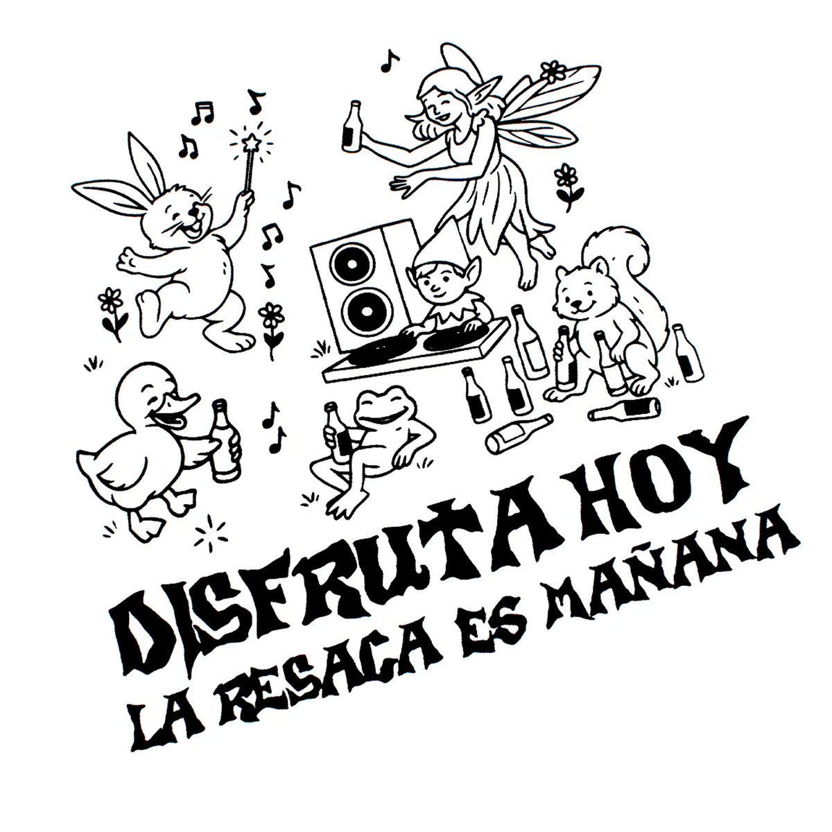 Camiseta - "Disfruta hoy, la resaca es mañana"