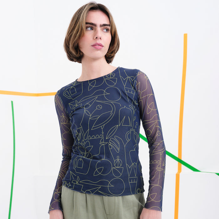 Camiseta Béhulah - Eastwood Azul