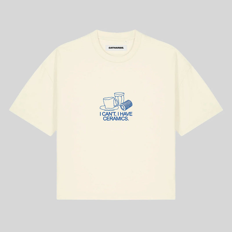 Camiseta Catharsis - I Can't, I Have Ceramics Cropped