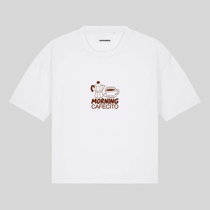 Camiseta Catharsis - Morning Cafecito Cropped ☕