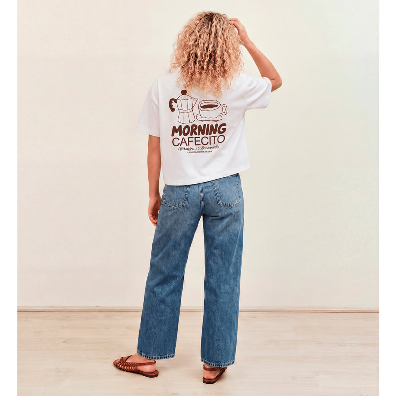 Camiseta Catharsis - Morning Cafecito Cropped ☕