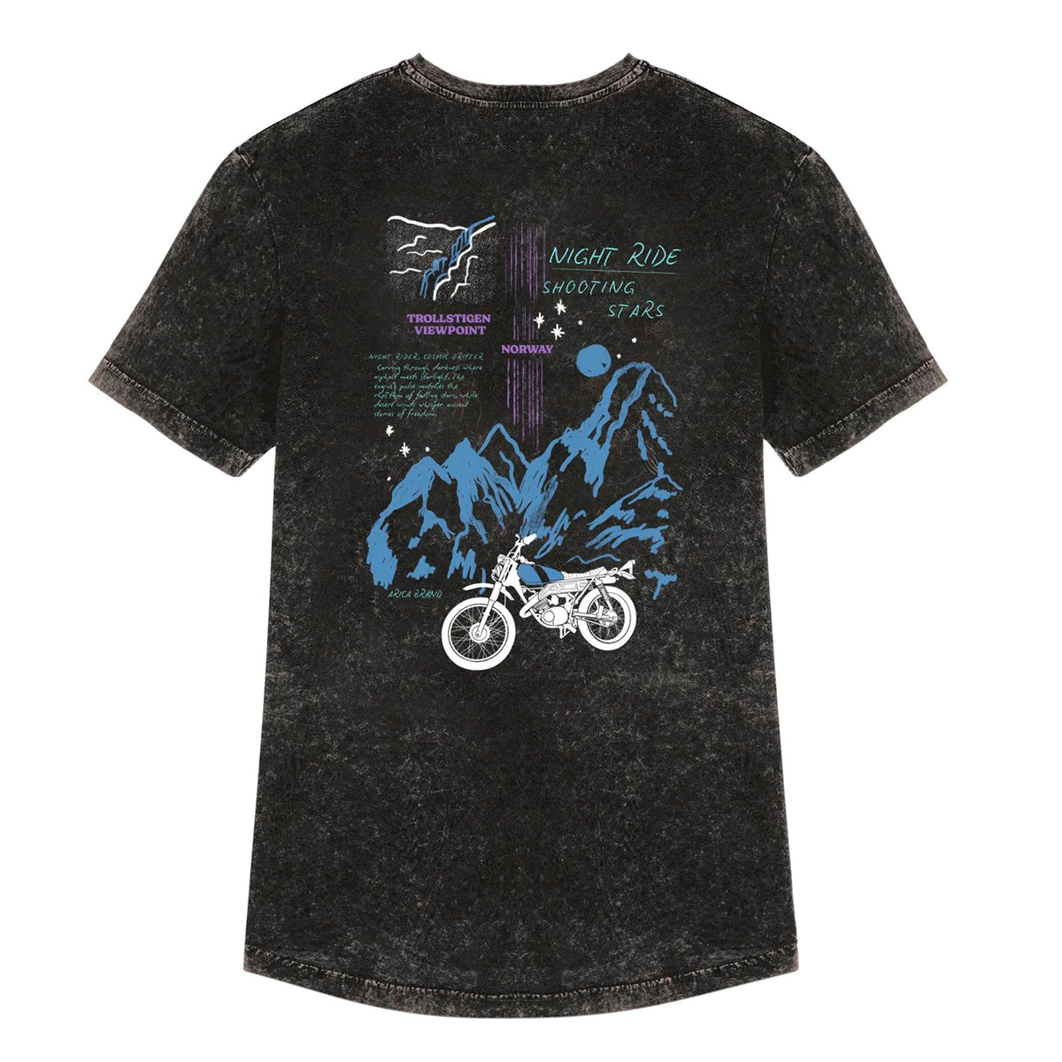 Camiseta Arica Brand - Norway Black 🛵