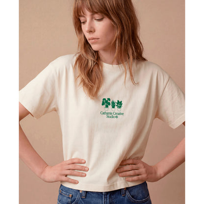 Camiseta Catharsis - Not Ghosting, Just Gardening Cropped