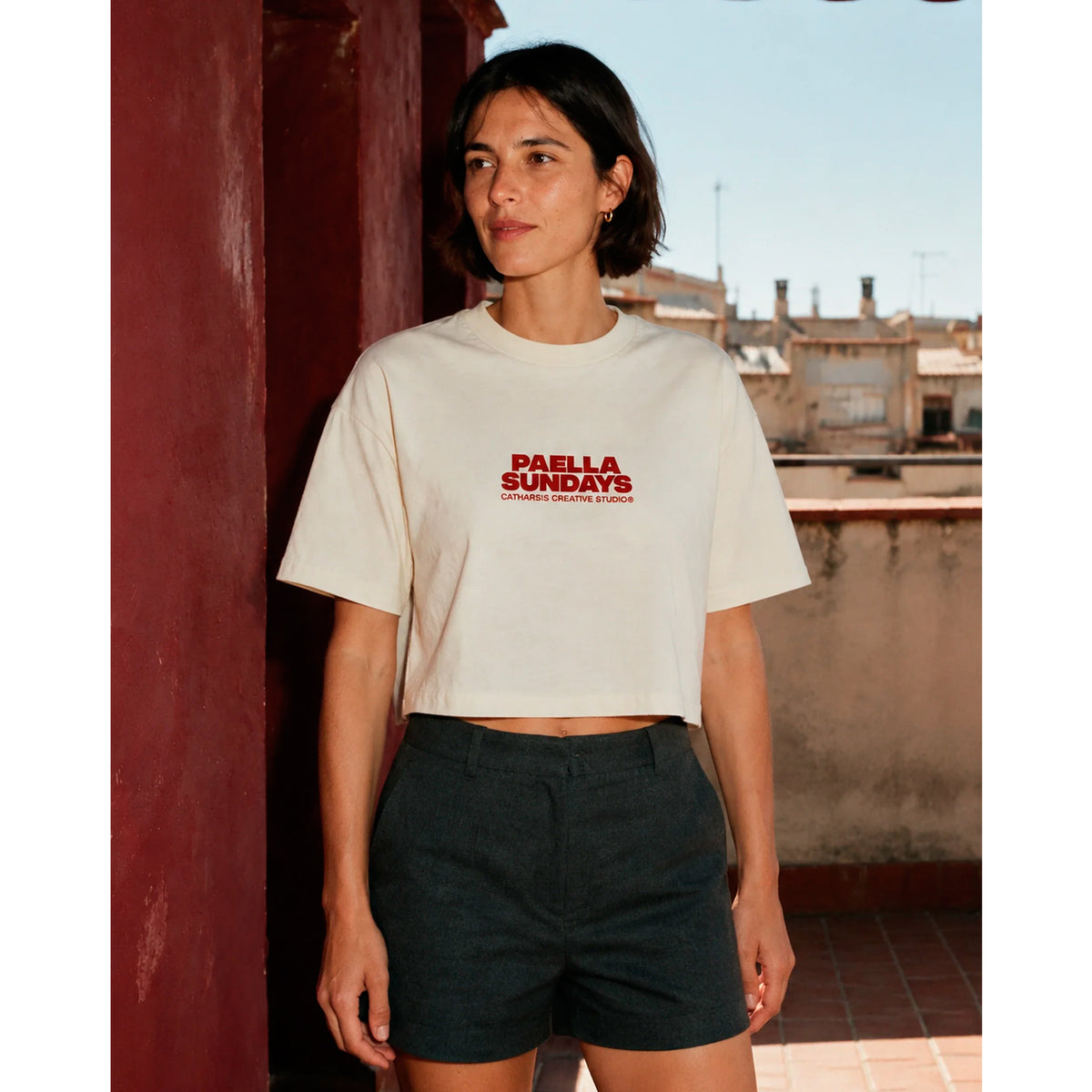 Camiseta Catharsis - Paella Sundays Cropped 🥘🦞