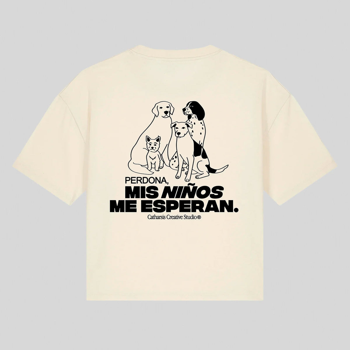 Camiseta Catharsis - Perdona, Mis Niños Me Esperan Cropped