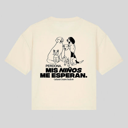 Camiseta Catharsis - Perdona, Mis Niños Me Esperan Cropped