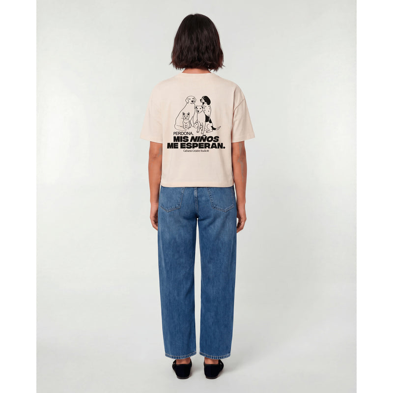Camiseta Catharsis - Perdona, Mis Niños Me Esperan Cropped