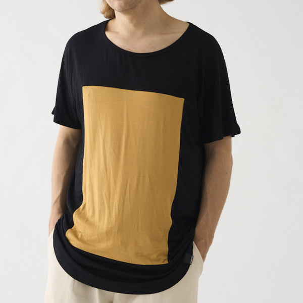 Camiseta Pitagora - Quadrilateral Negro Mostaza