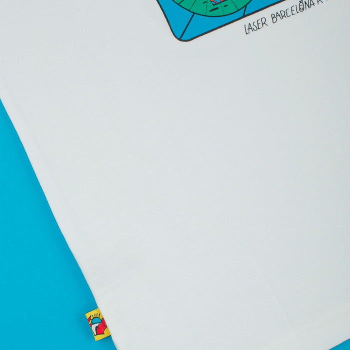 Camiseta Laser Barcelona - Rawal Artist Series X Cristina Daura White