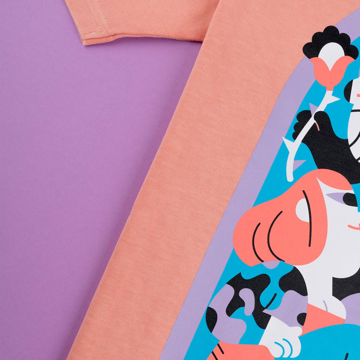 Camiseta Laser Barcelona - Rawal Artist Series X Hedof Peach