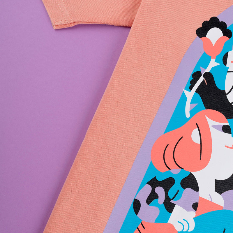 Camiseta Laser Barcelona - Rawal Artist Series X Hedof Peach