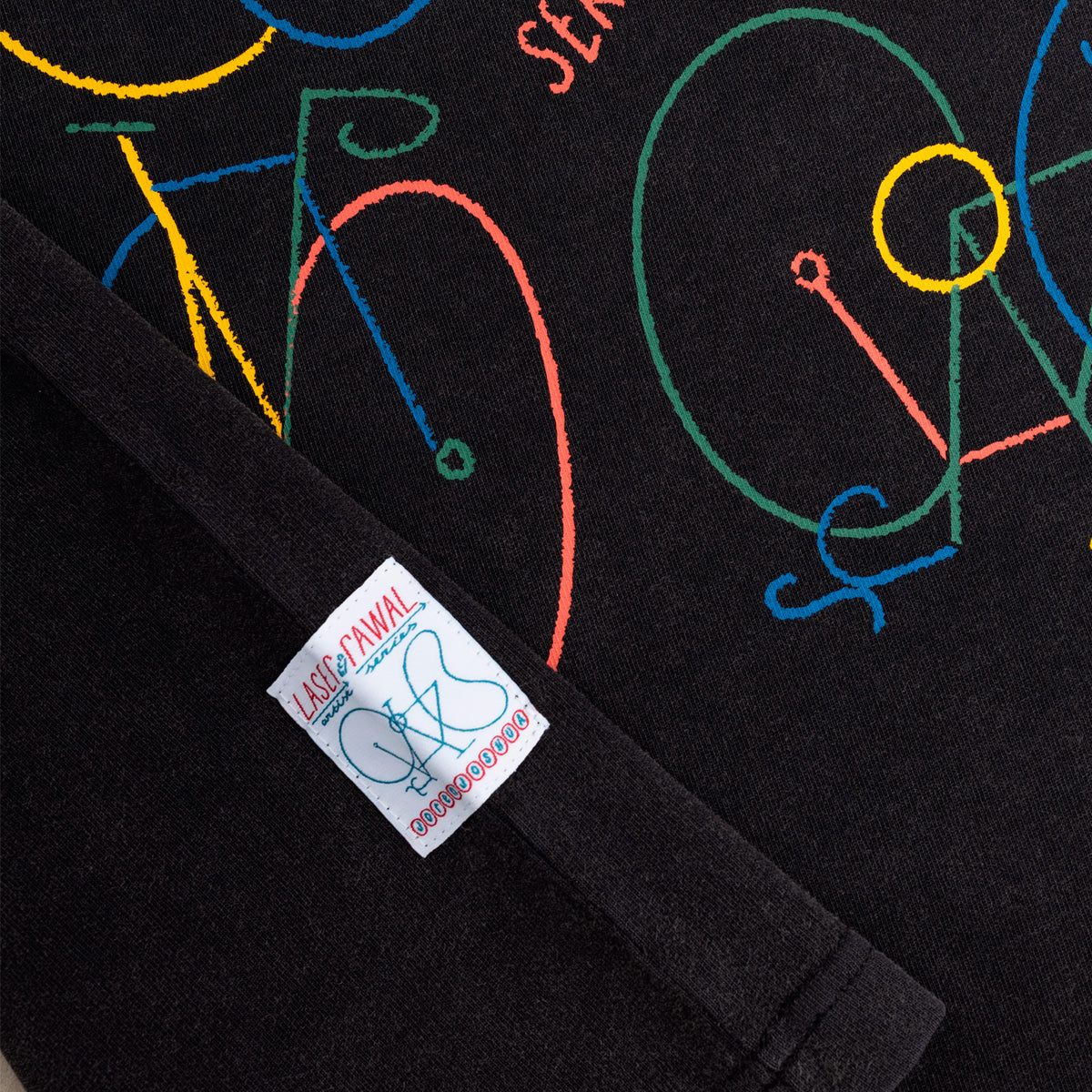Camiseta Laser Barcelona - Rawal Artist Series X Joren Joshua Faded Black