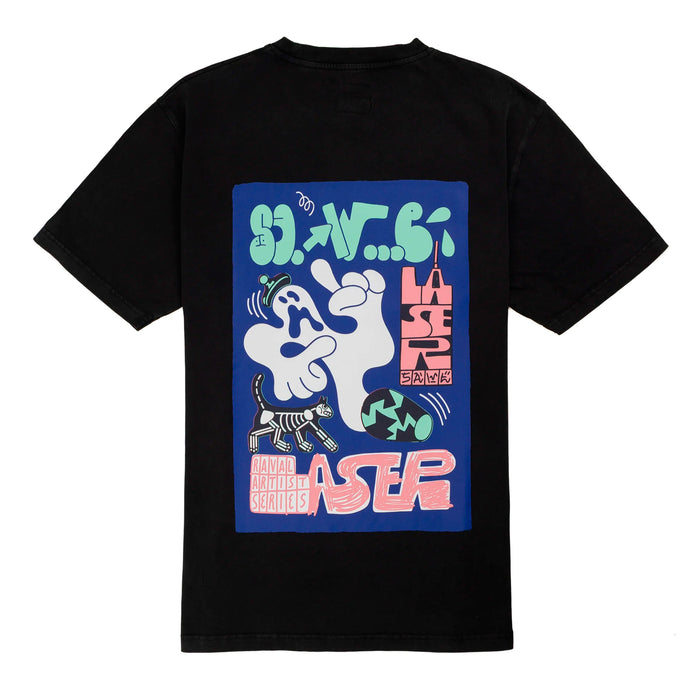 Camiseta Laser Barcelona - Rawal Artist Series X Sawe Faded Black