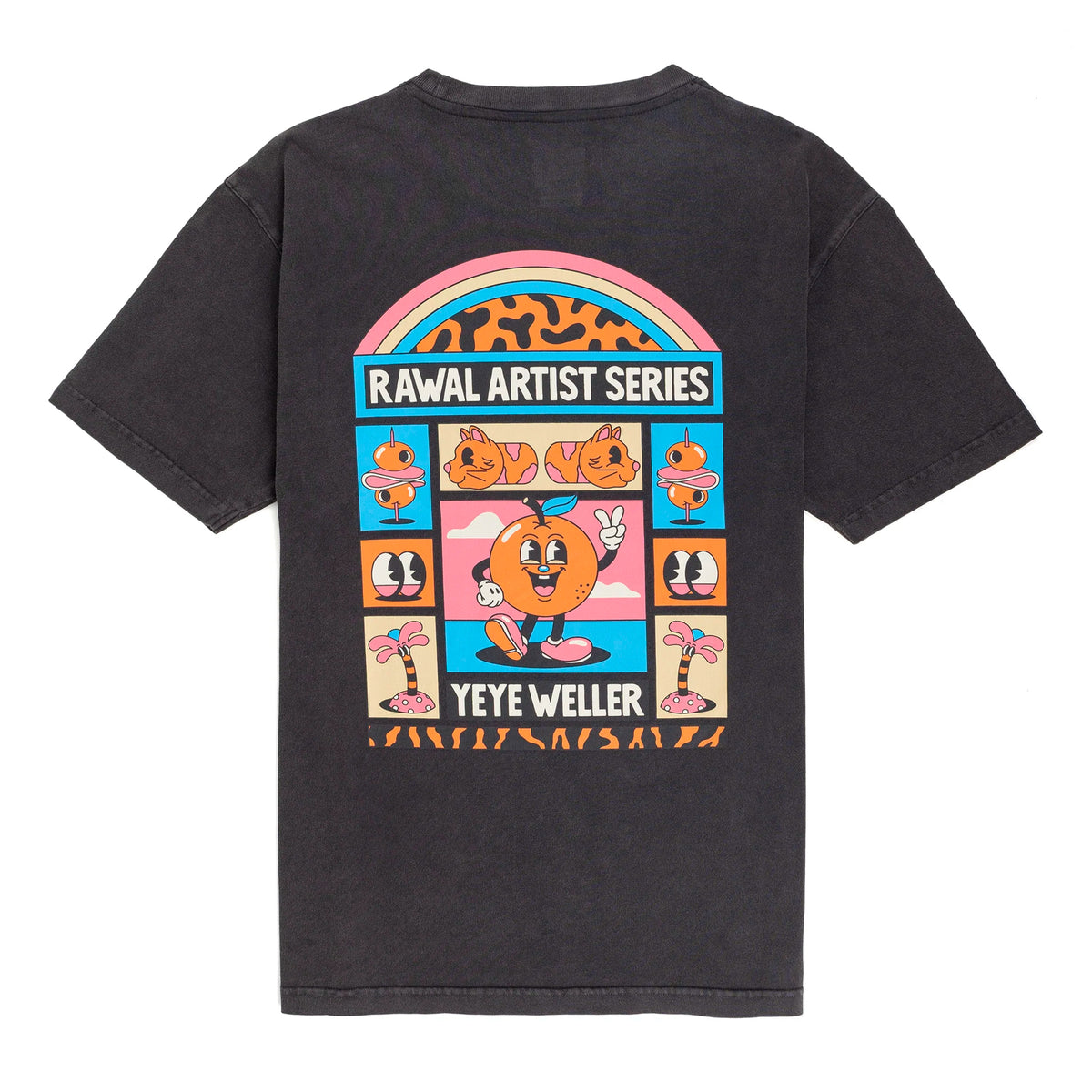 Camiseta Laser Barcelona - Rawal Artist Series X Yeye Weller Faded Black