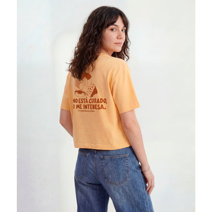 Camiseta Catharsis - Si no está Curado, No me Interesa Cropped 🧀
