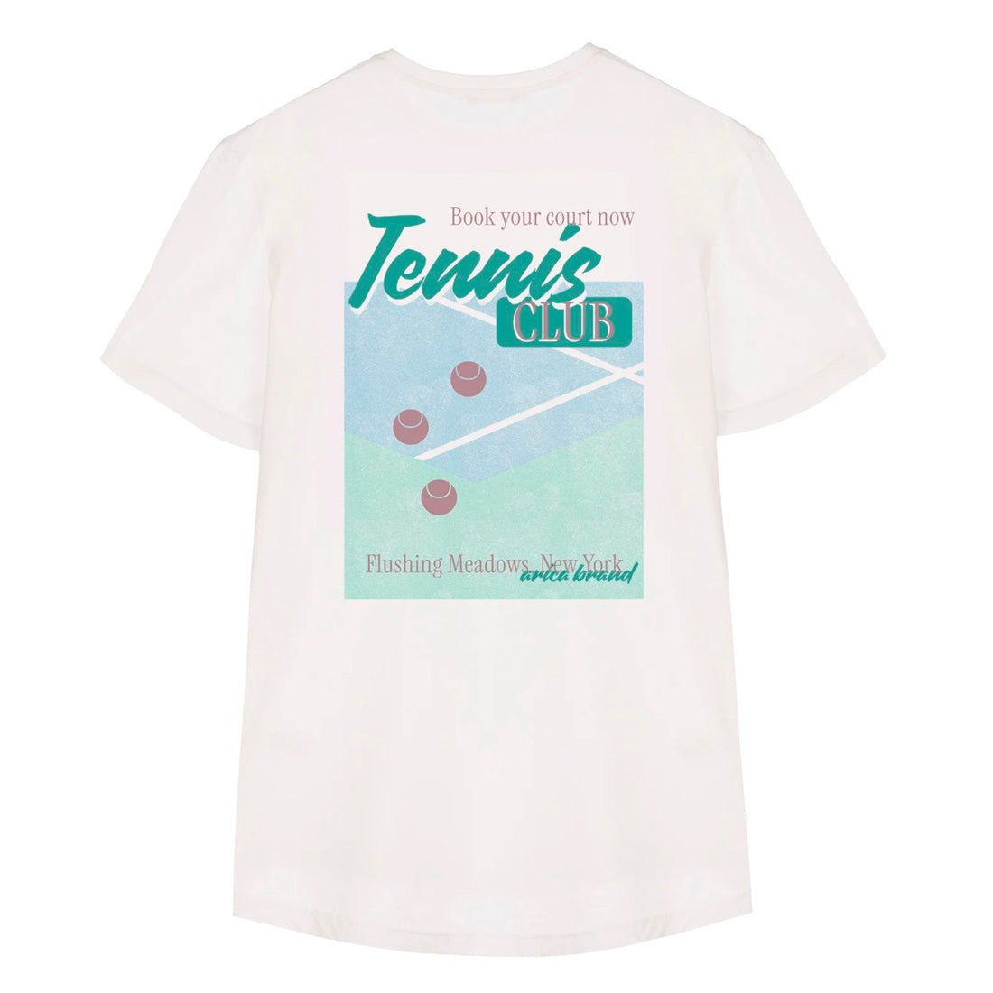 Camiseta Arica Brand - Tennis White 🎾