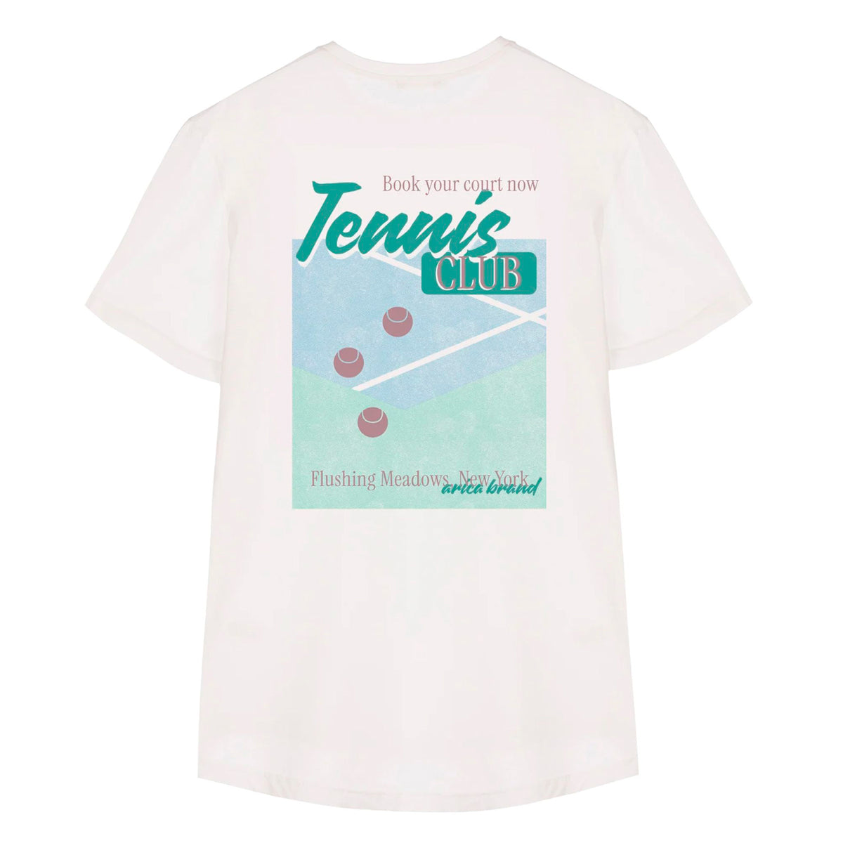 Camiseta Arica Brand - Tennis White 🎾