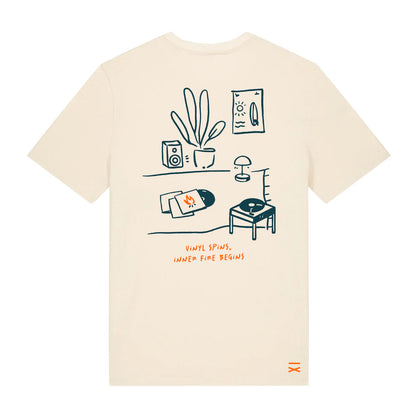 Camiseta Hand Und Feuer - Vinyl Spins