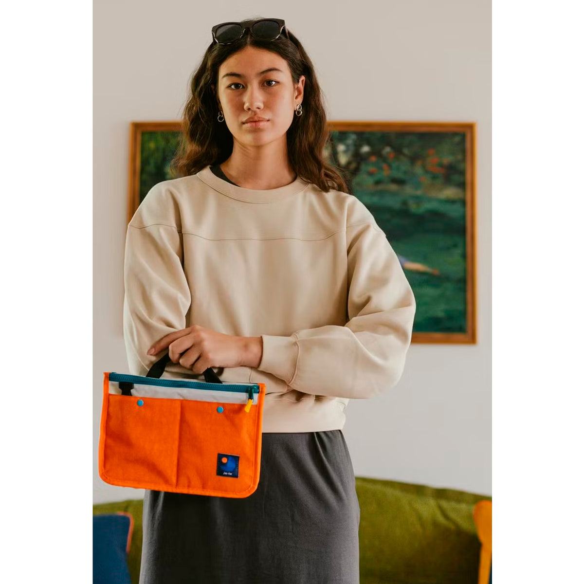 Bolso Japfac - Candy 2nd Orange/White