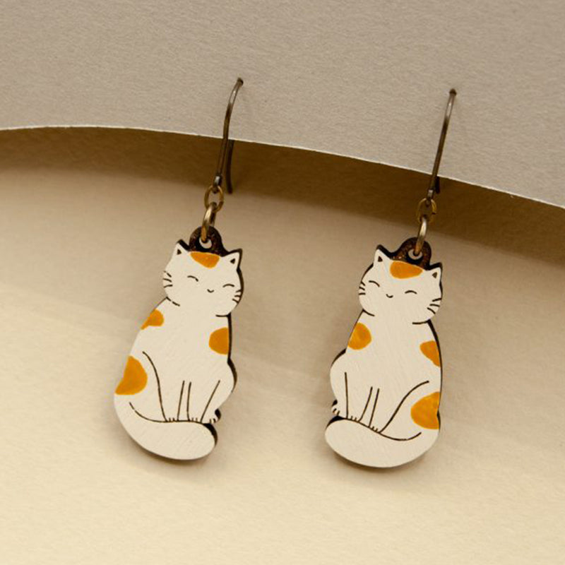 Pendientes Materia Rica - Cat with brown spots
