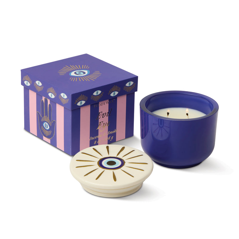 Vela en cuenco de vidrio Paddywax - Evil Eye 🧿