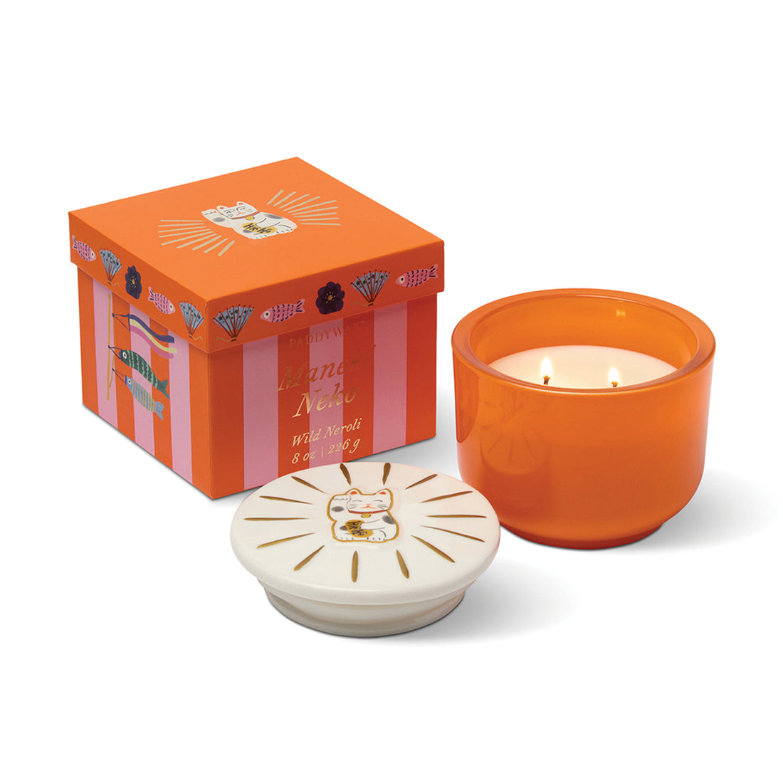 Vela en cuenco de vidrio Paddywax - Maneki Neko 🐱🍀